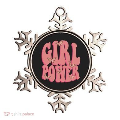 Girl Power Butterfly Retro Ornament