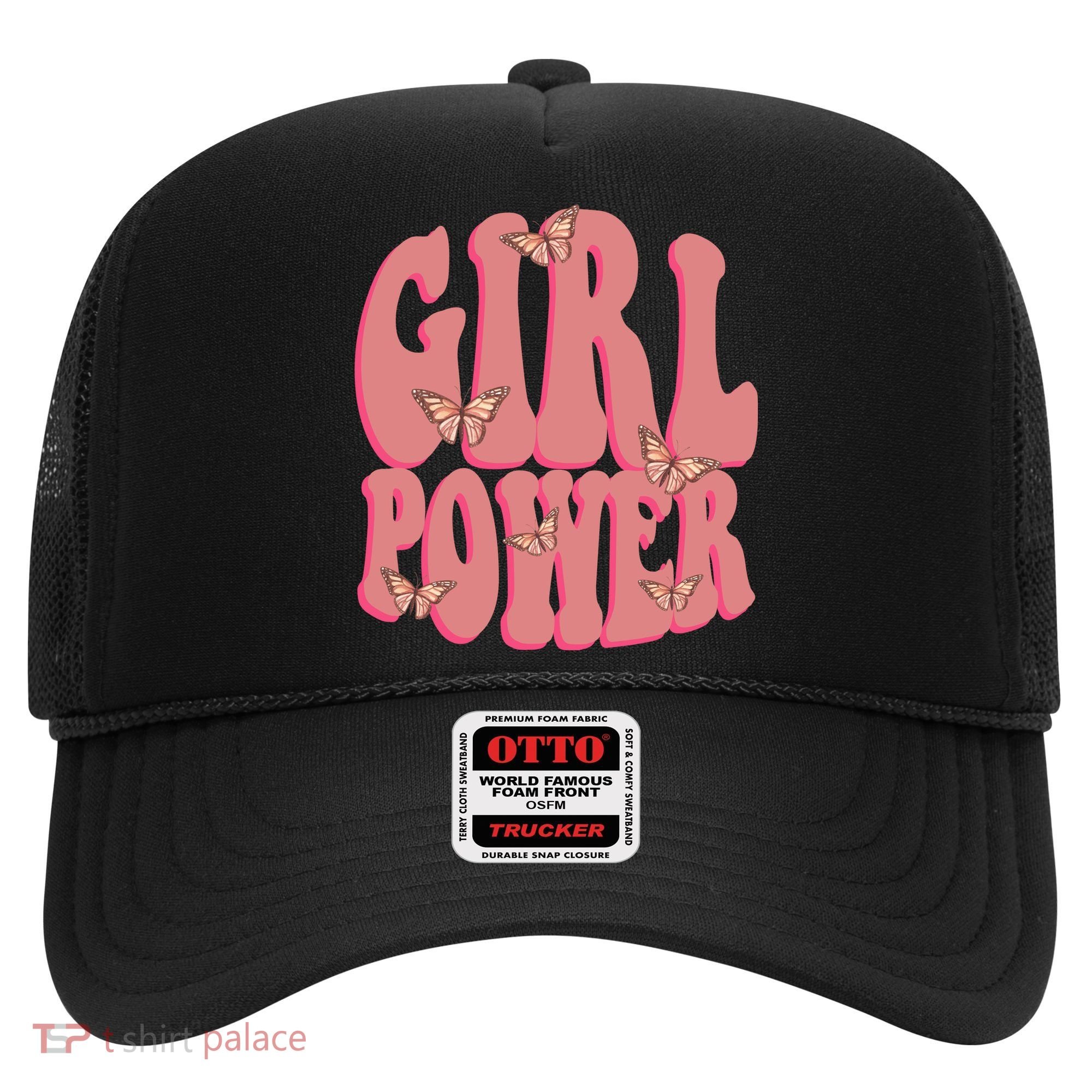 Girl Power Butterfly Retro Hat