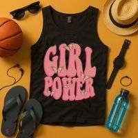 Girl Power Butterfly Retro Tank Top thumb 4