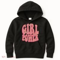 Girl Power Butterfly Retro Kids Hoodie thumb 0