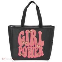 Girl Power Butterfly Retro Tote Bag thumb 0