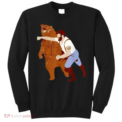 Guy Punching Bear Sweatshirt