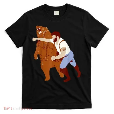 Guy Punching Bear T-Shirt
