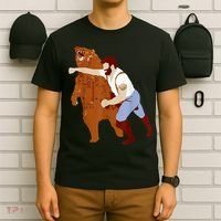 Guy Punching Bear T-Shirt thumb 6