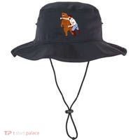 Guy Punching Bear Bucket Hat thumb 0