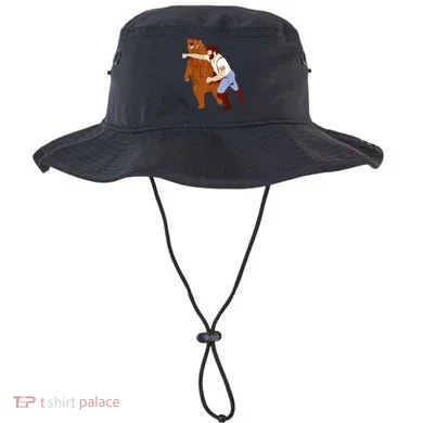 Guy Punching Bear Bucket Hat