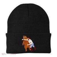 Guy Punching Bear Beanie thumb 0
