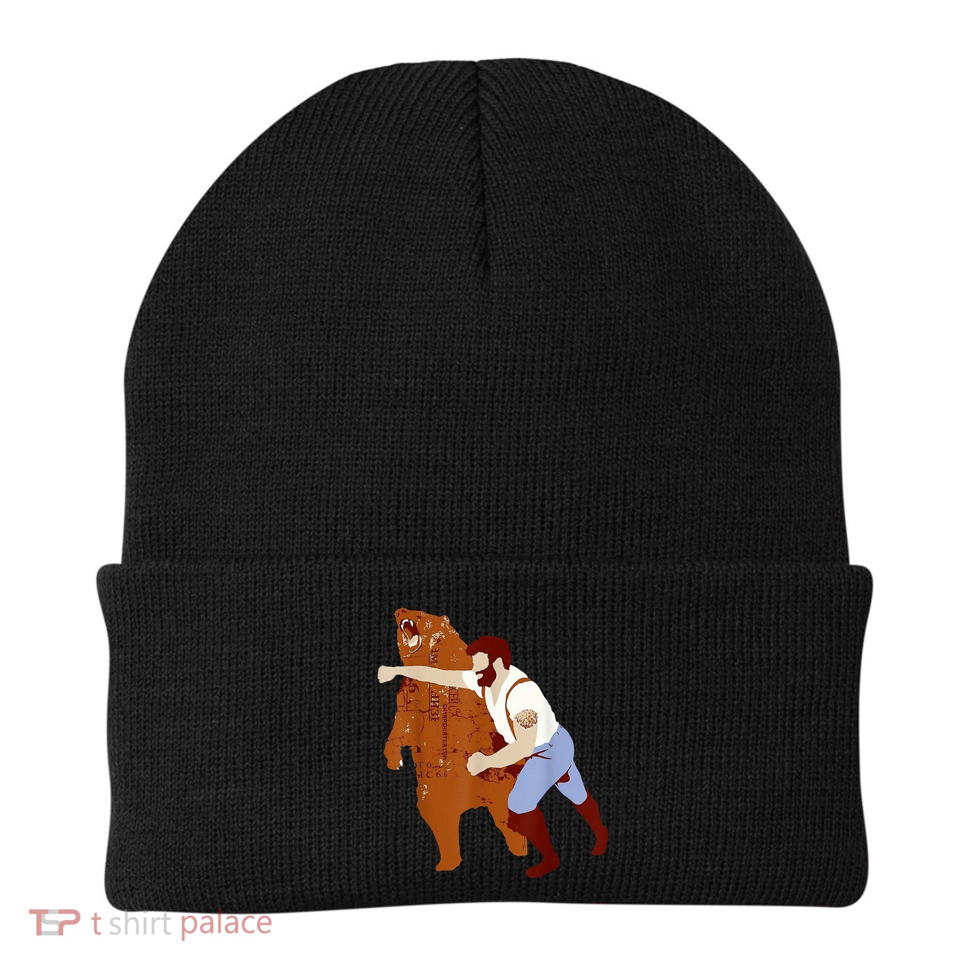 Guy Punching Bear Beanie