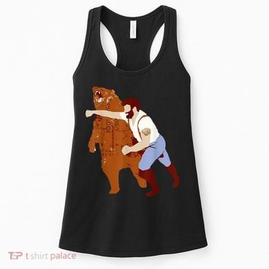 Guy Punching Bear Women's Tank Top