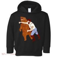 Guy Punching Bear Toddler Hoodie thumb 0