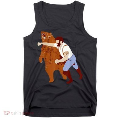 Guy Punching Bear Tank Top