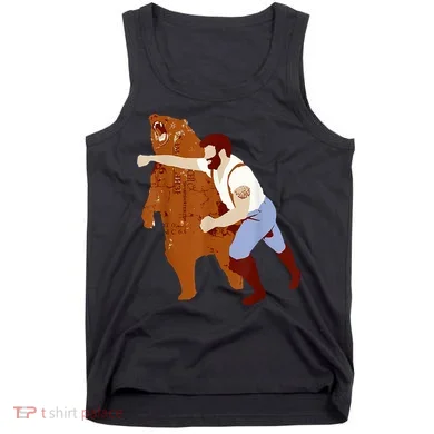 Guy Punching Bear Tank Top