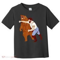 Guy Punching Bear Toddler T-Shirt thumb 0