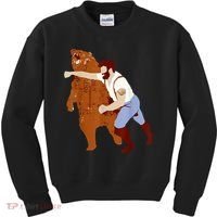 Guy Punching Bear Kids Sweatshirt thumb 0