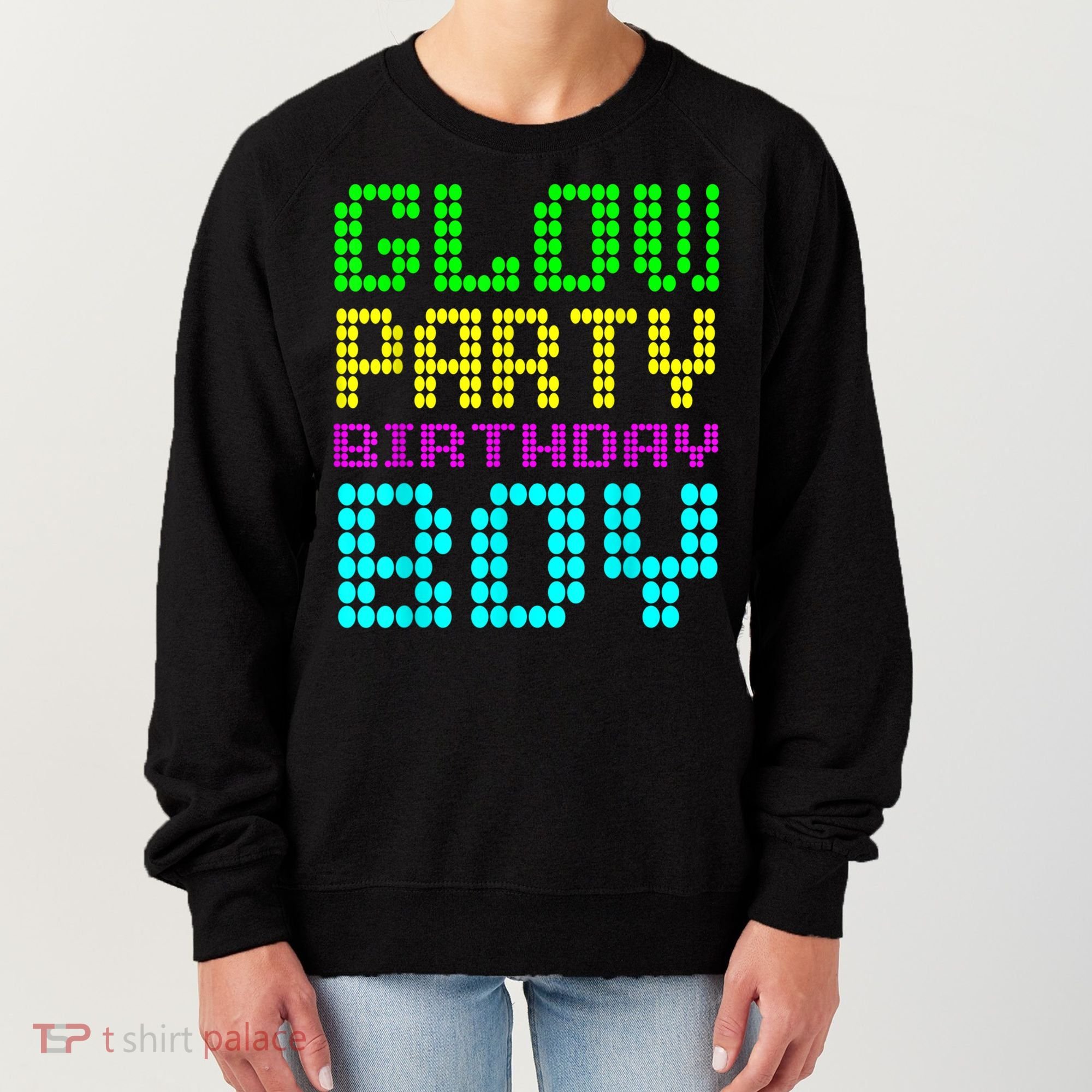 Glow Party Birthday Boy Party Retro Women's Sweatshirt