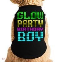 Glow Party Birthday Boy Party Retro Doggie Tank thumb 0