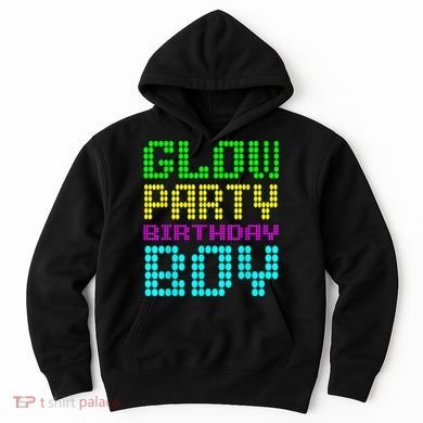 Glow Party Birthday Boy Party Retro Hoodie