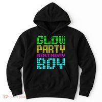 Glow Party Birthday Boy Party Retro Hoodie thumb 0