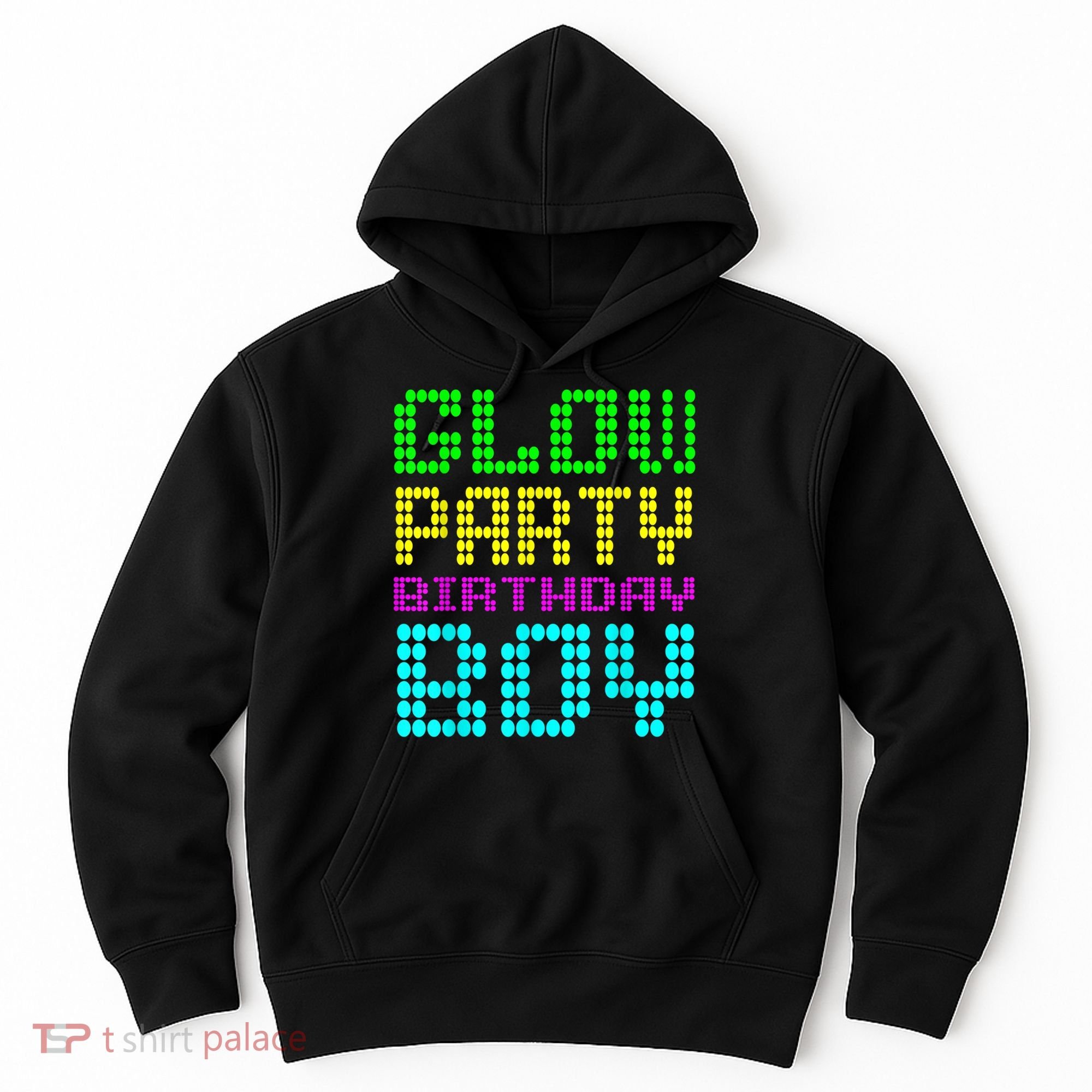 Glow Party Birthday Boy Party Retro Hoodie