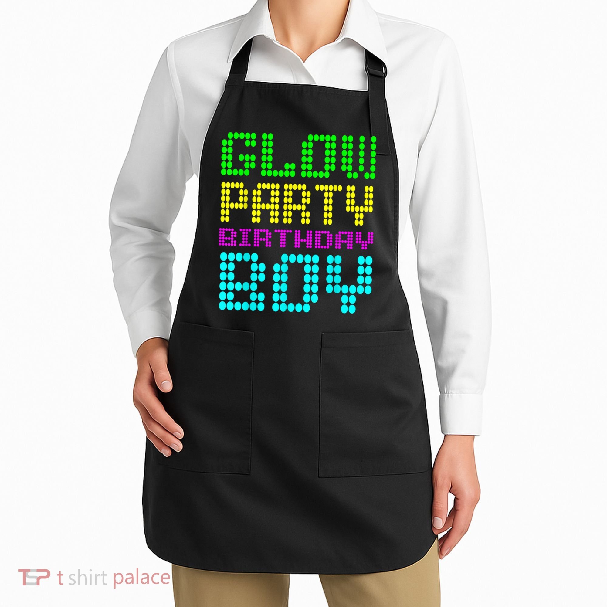 Glow Party Birthday Boy Party Retro Apron