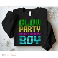 Glow Party Birthday Boy Party Retro Sweatshirt thumb 2