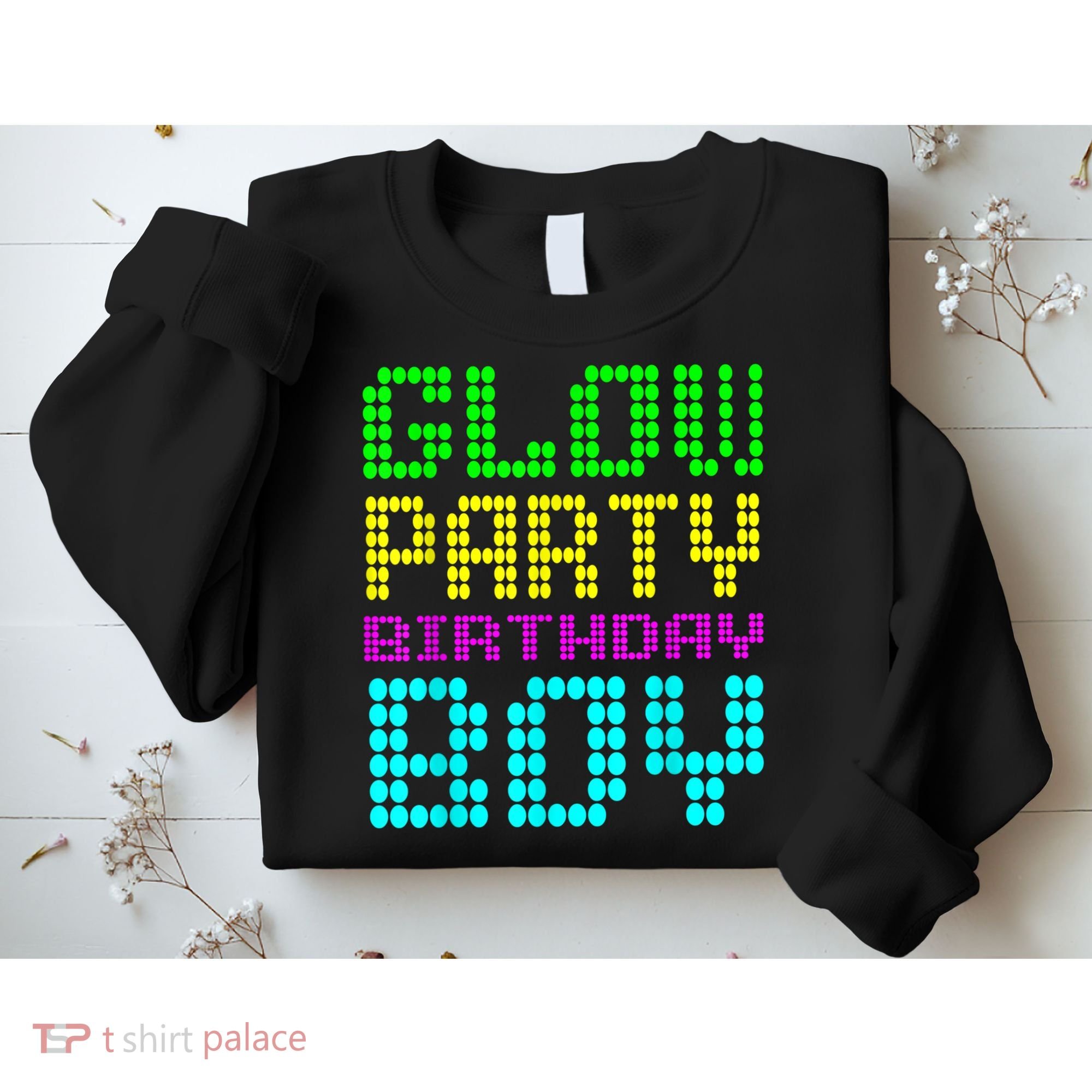 Glow Party Birthday Boy Party Retro Sweatshirt