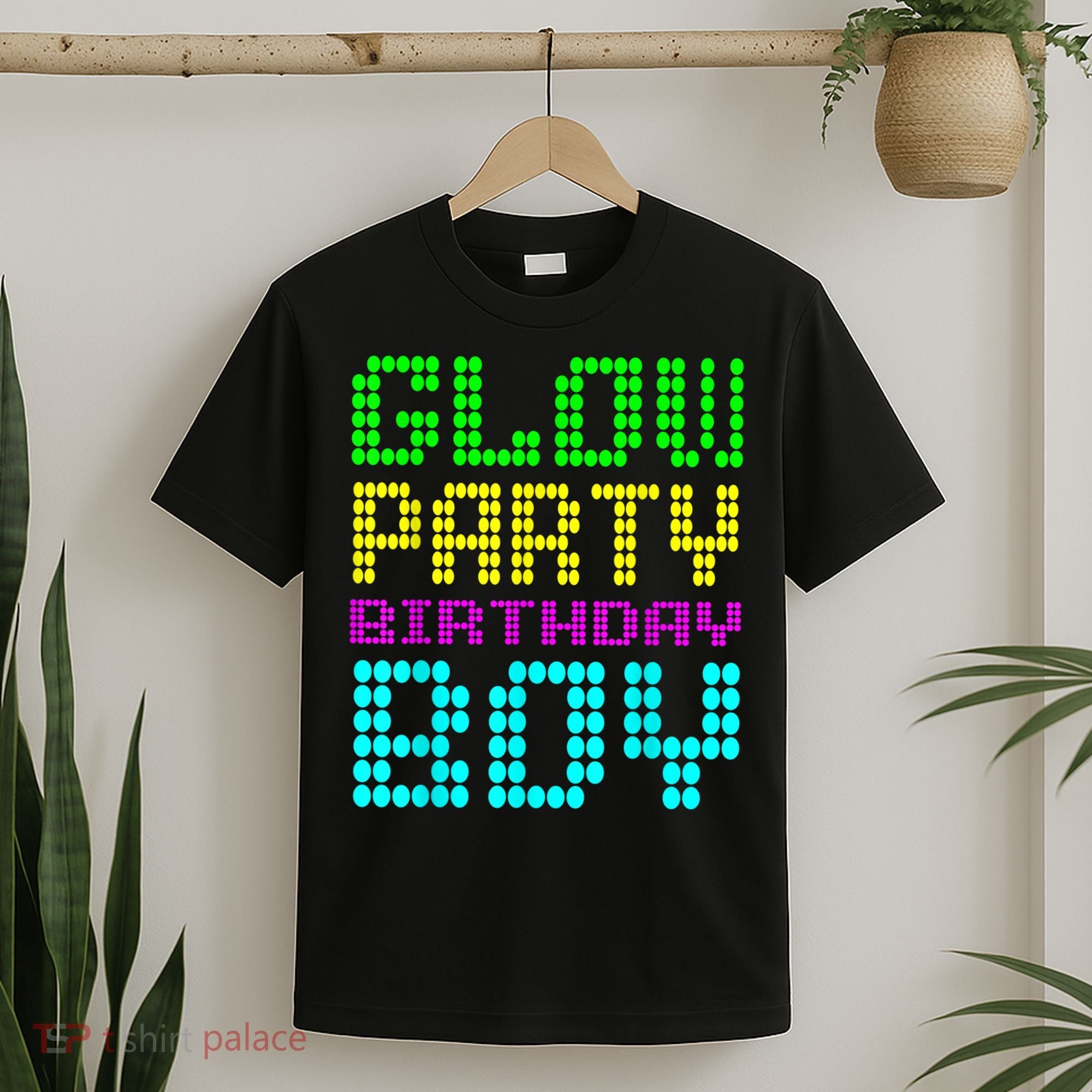 Glow Party Birthday Boy Party Retro T-Shirt