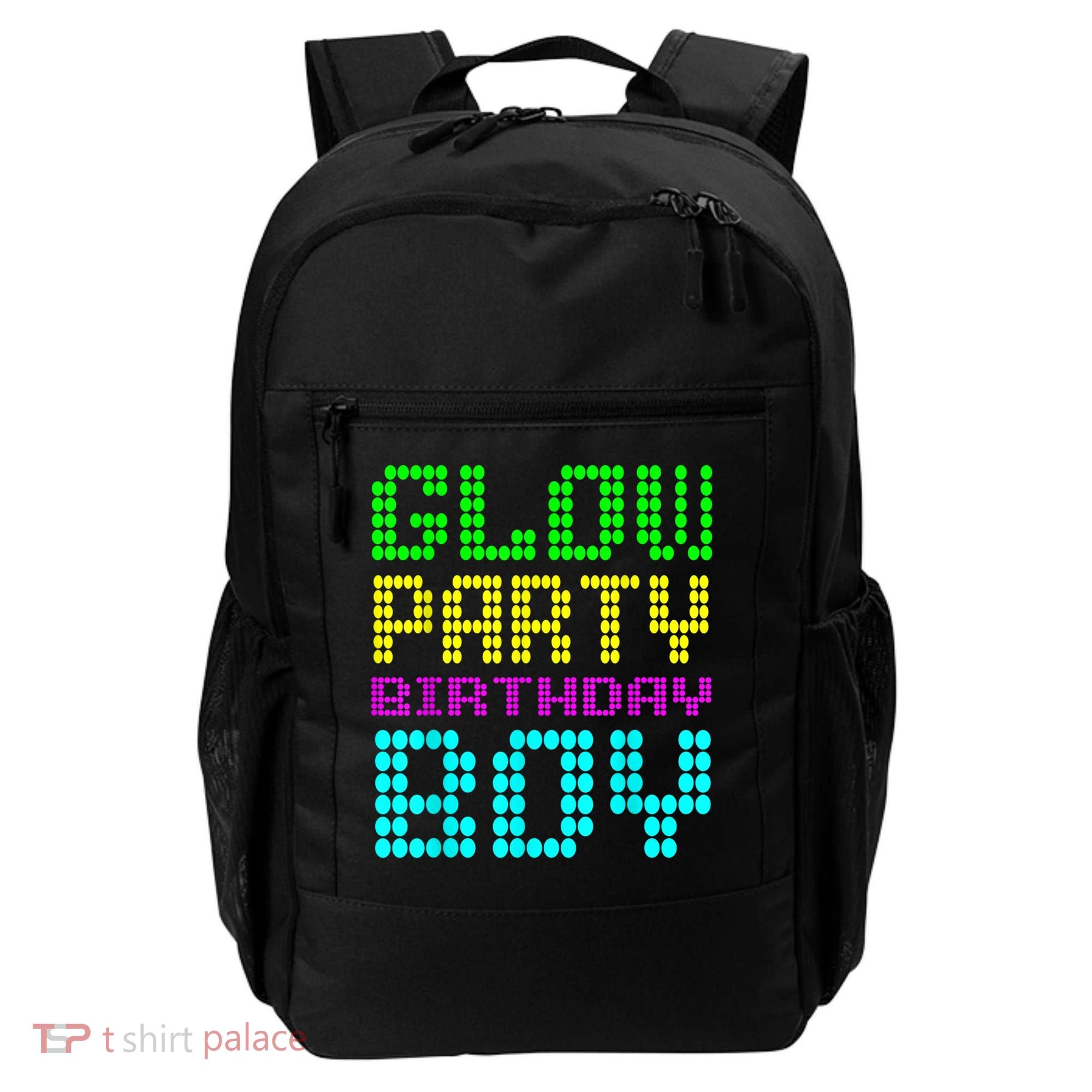 Glow Party Birthday Boy Party Retro Backpack