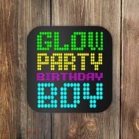 Glow Party Birthday Boy Party Retro Coaster thumb 0
