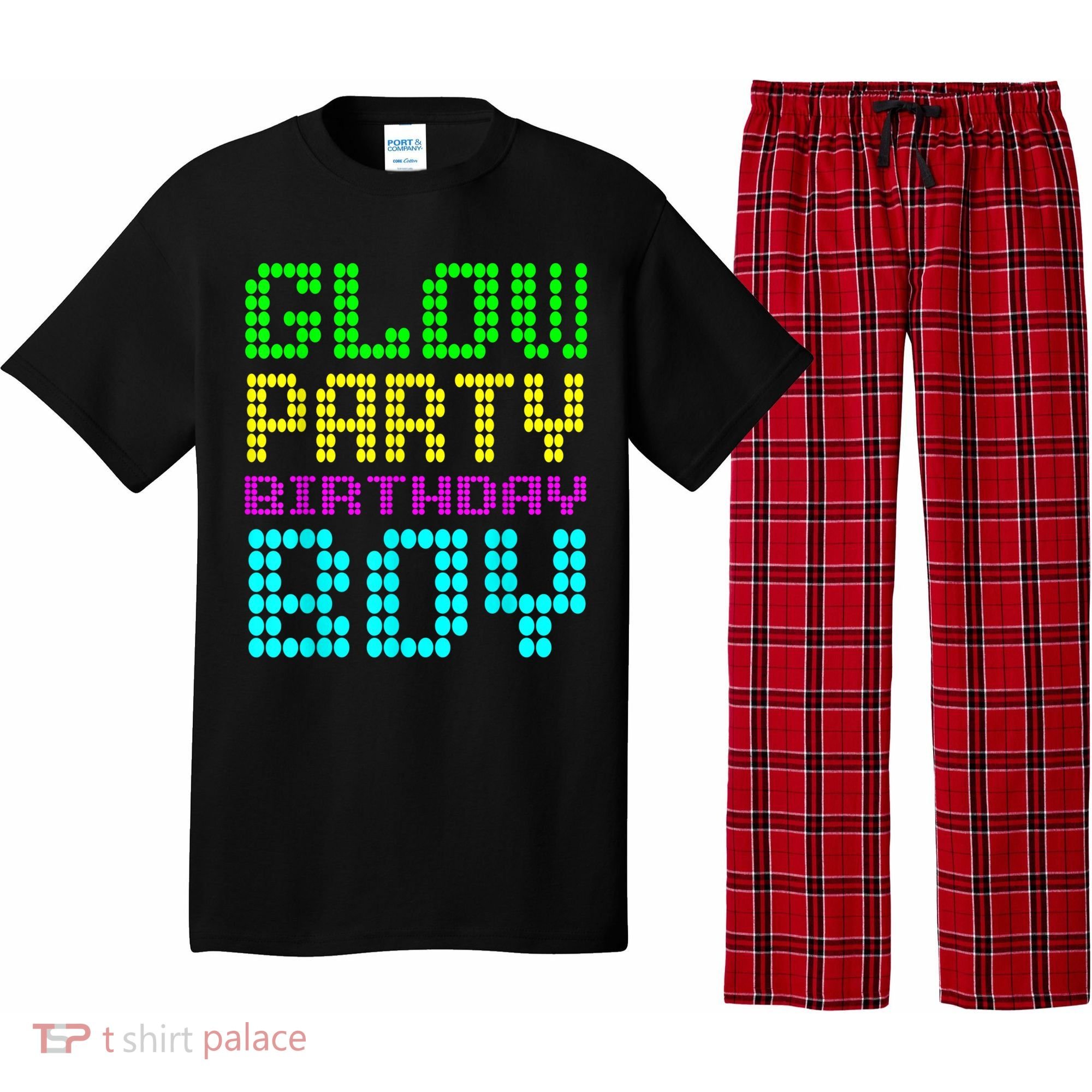 Glow Party Birthday Boy Party Retro Pajama Set
