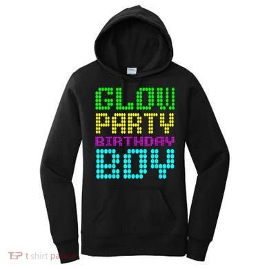 Glow Party Birthday Boy Party Retro Women's Hoodie