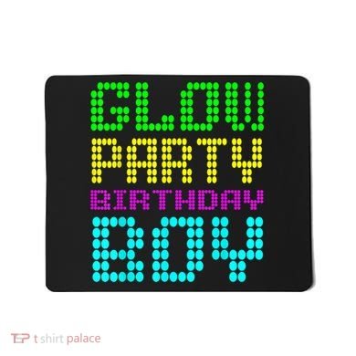 Glow Party Birthday Boy Party Retro Mousepad