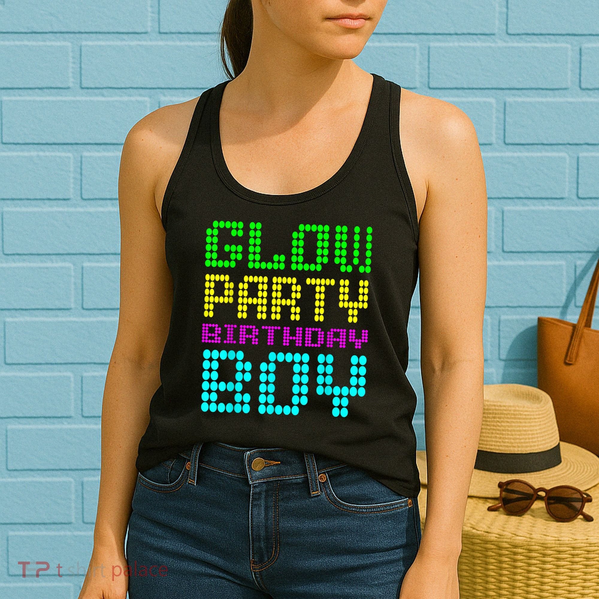 Glow Party Birthday Boy Party Retro Women's Tank Top