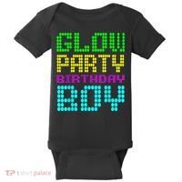 Glow Party Birthday Boy Party Retro Baby Bodysuit thumb 0