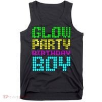Glow Party Birthday Boy Party Retro Tank Top thumb 0