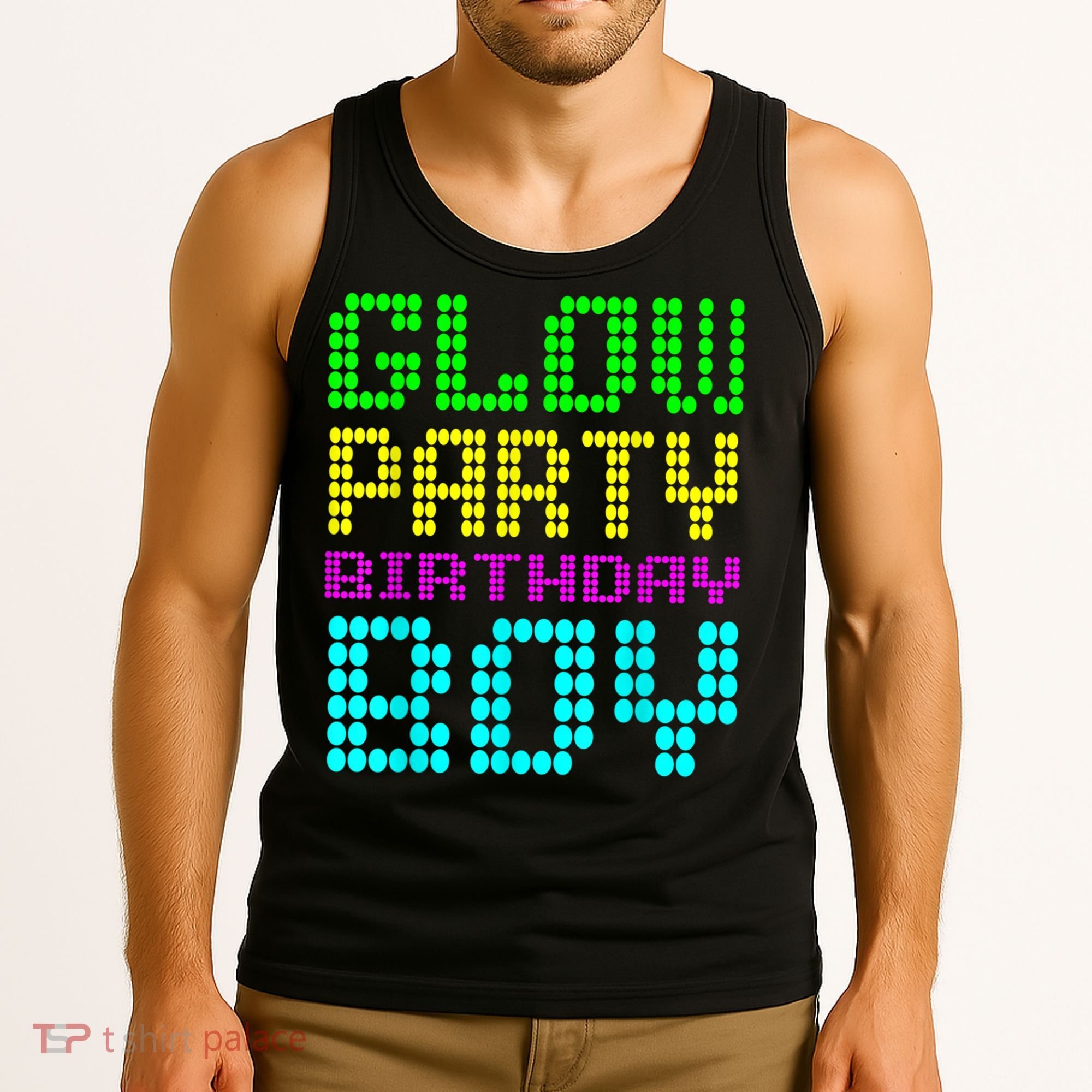 Glow Party Birthday Boy Party Retro Tank Top