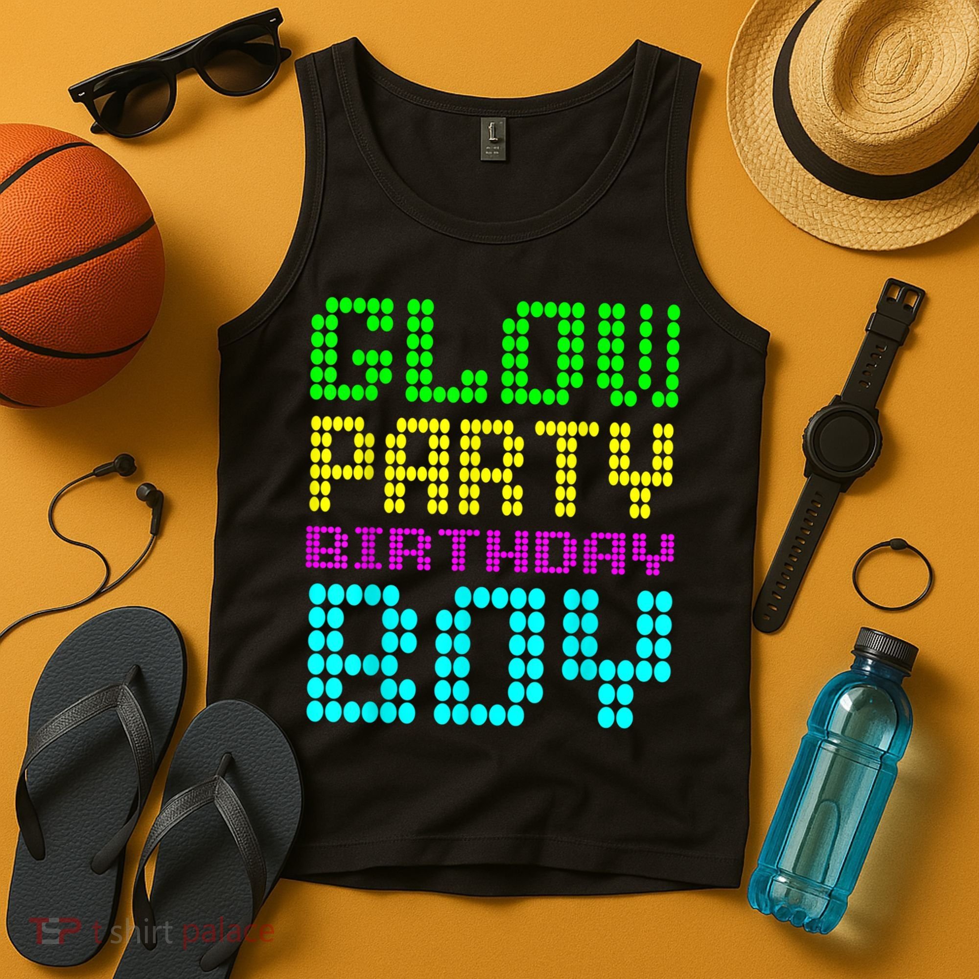 Glow Party Birthday Boy Party Retro Tank Top