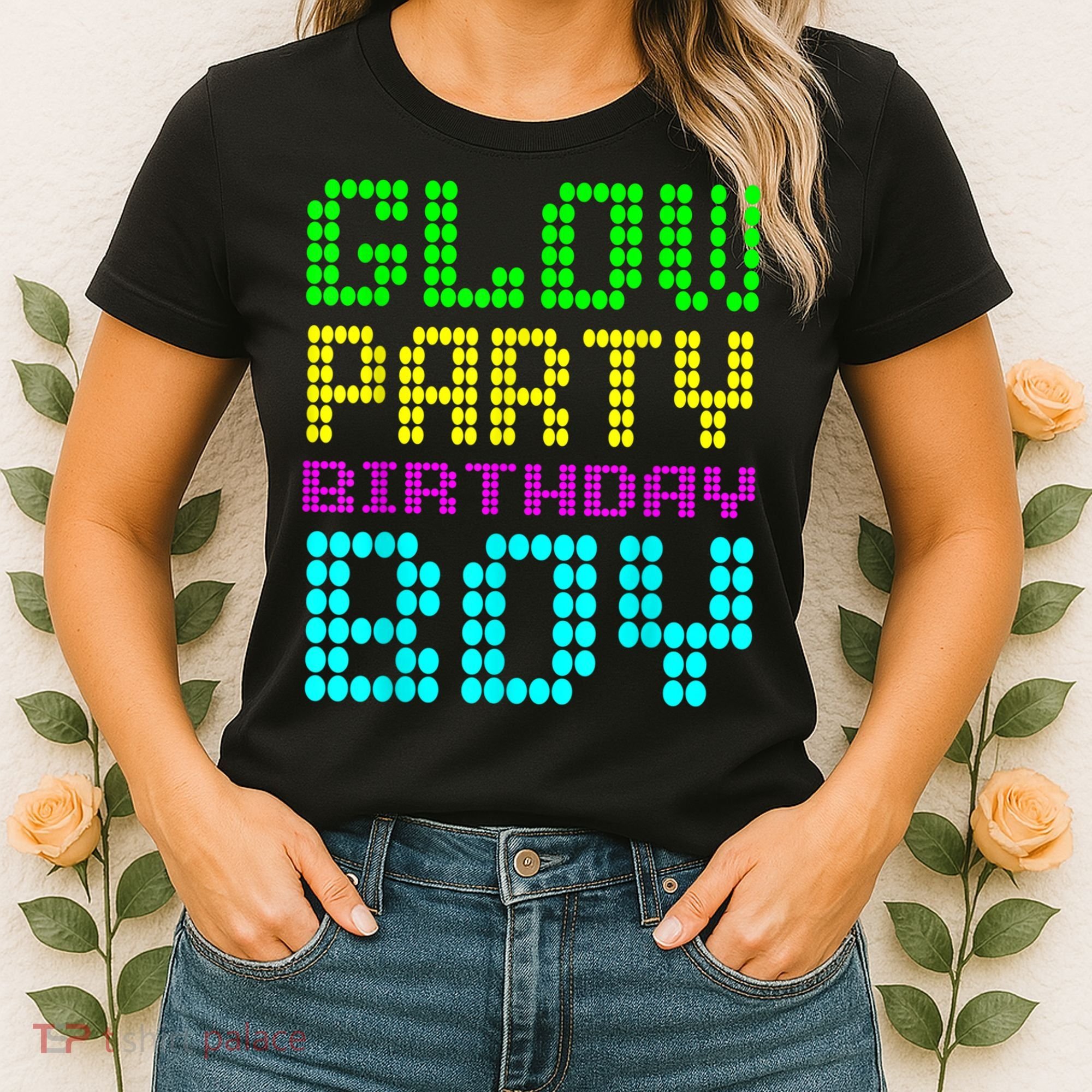 Glow Party Birthday Boy Party Retro Women's T-Shirt