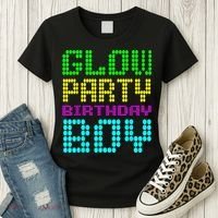 Glow Party Birthday Boy Party Retro Women's T-Shirt thumb 3