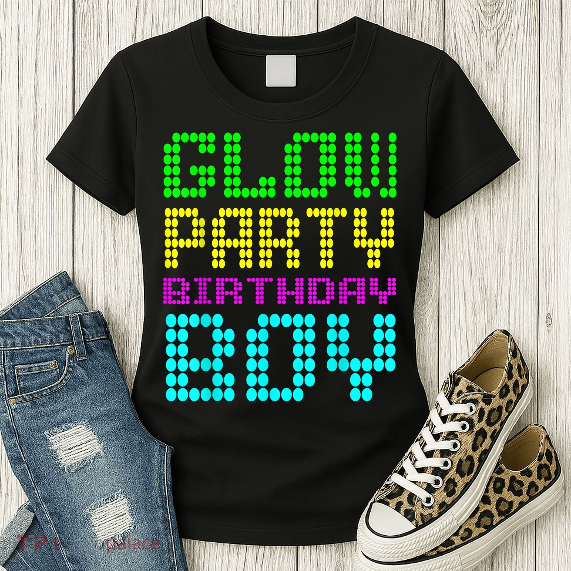 Glow Party Birthday Boy Party Retro Women's T-Shirt