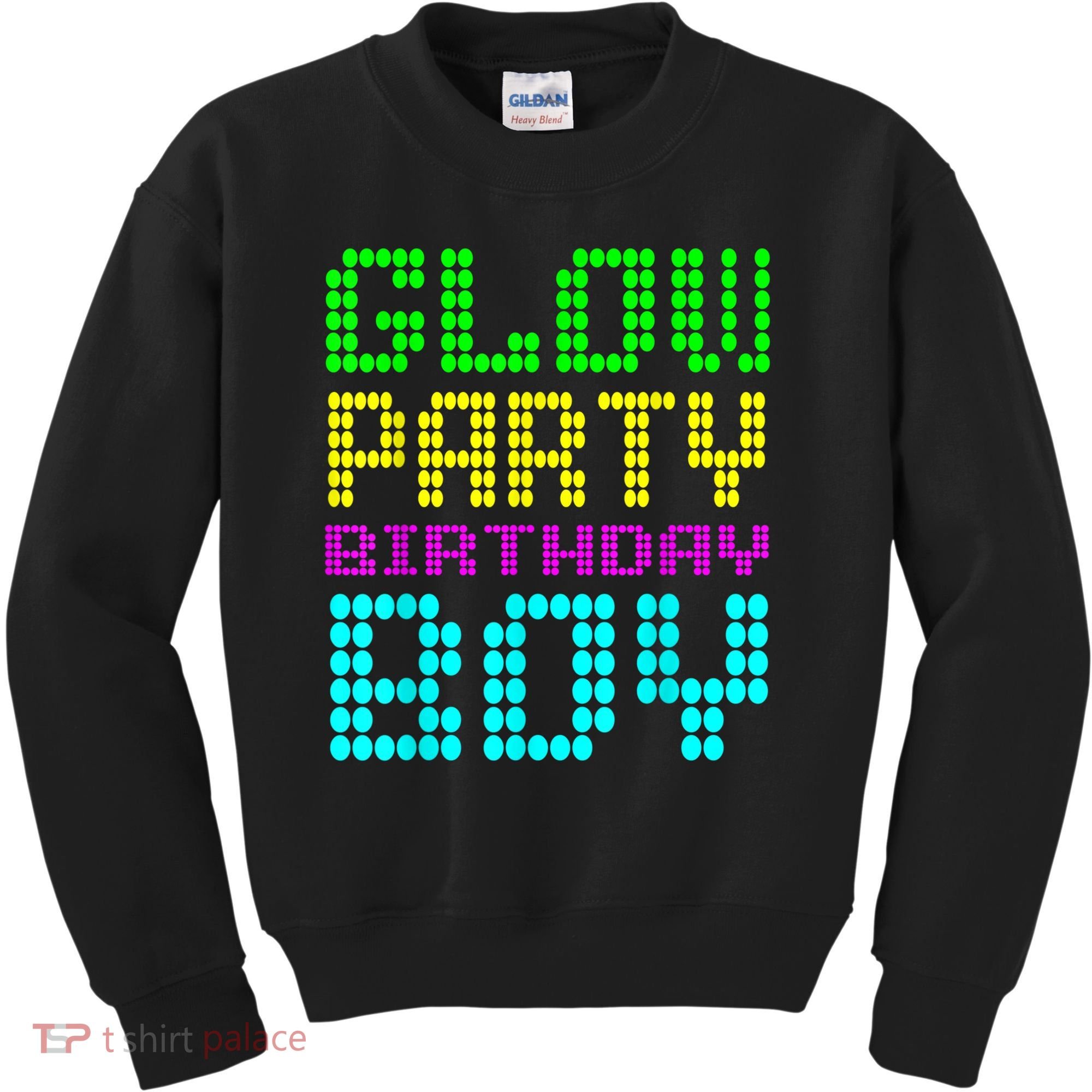 Glow Party Birthday Boy Party Retro Kids Sweatshirt