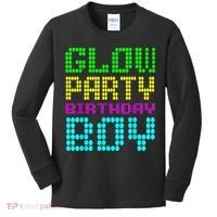 Glow Party Birthday Boy Party Retro Kids Long Sleeve Shirt thumb 0