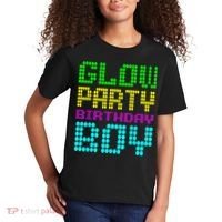Glow Party Birthday Boy Party Retro Kids T-Shirt thumb 2