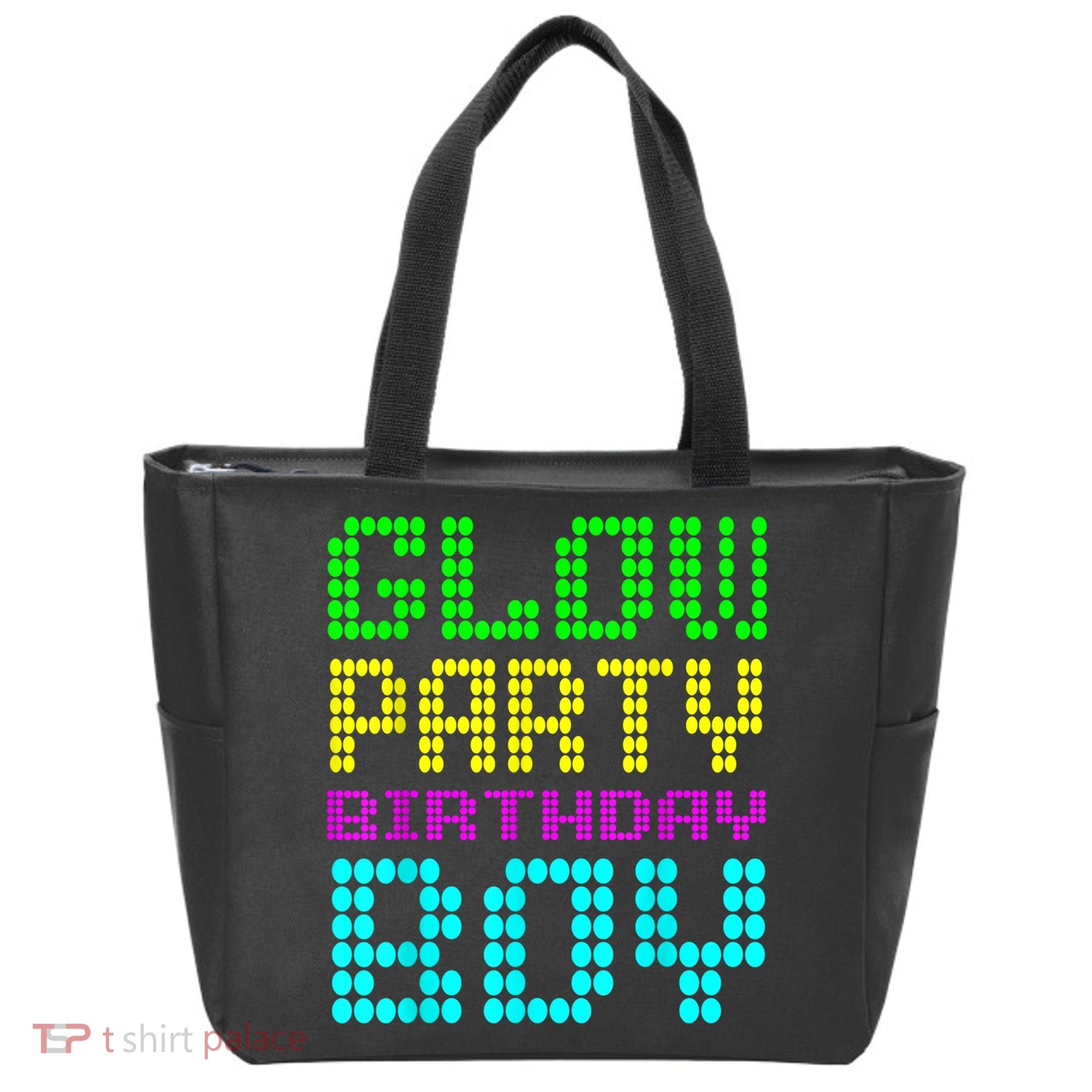 Glow Party Birthday Boy Party Retro Tote Bag