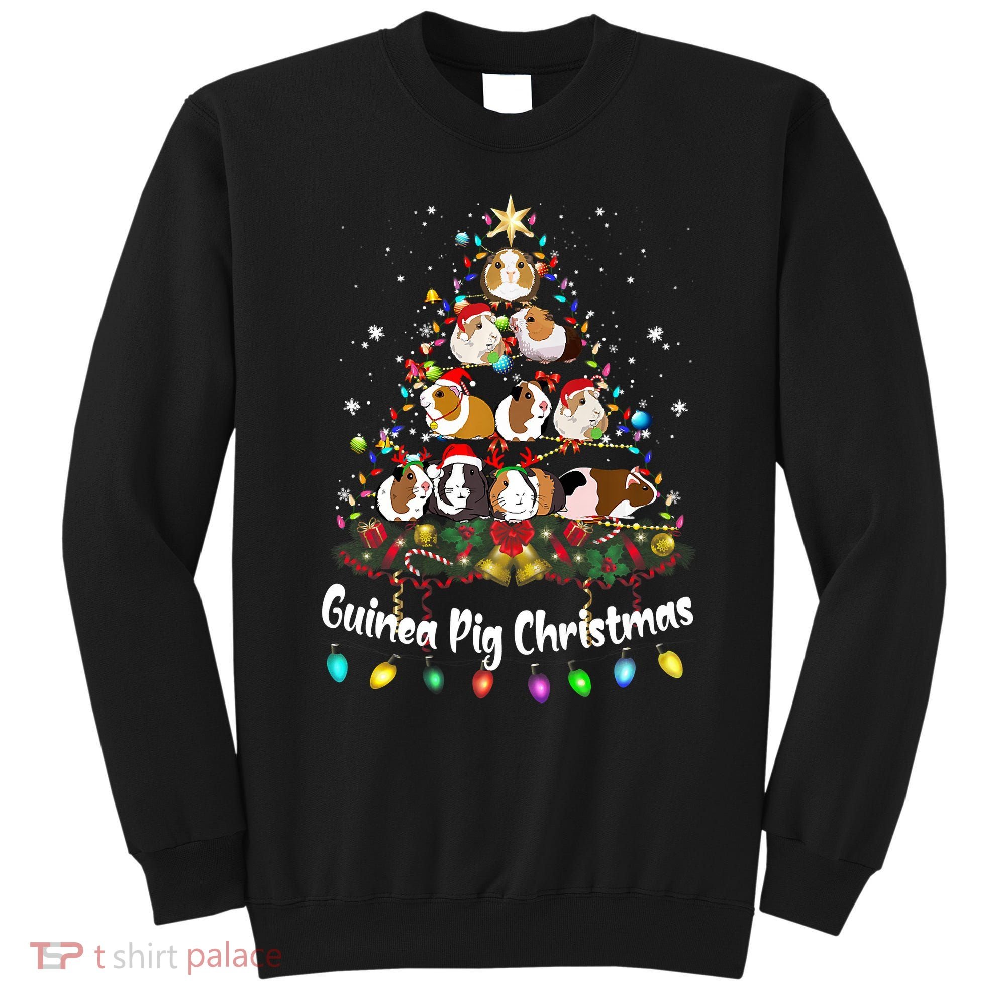 Guinea Pig Christmas Tree Animal Lovers Xmas Pajamas Sweatshirt