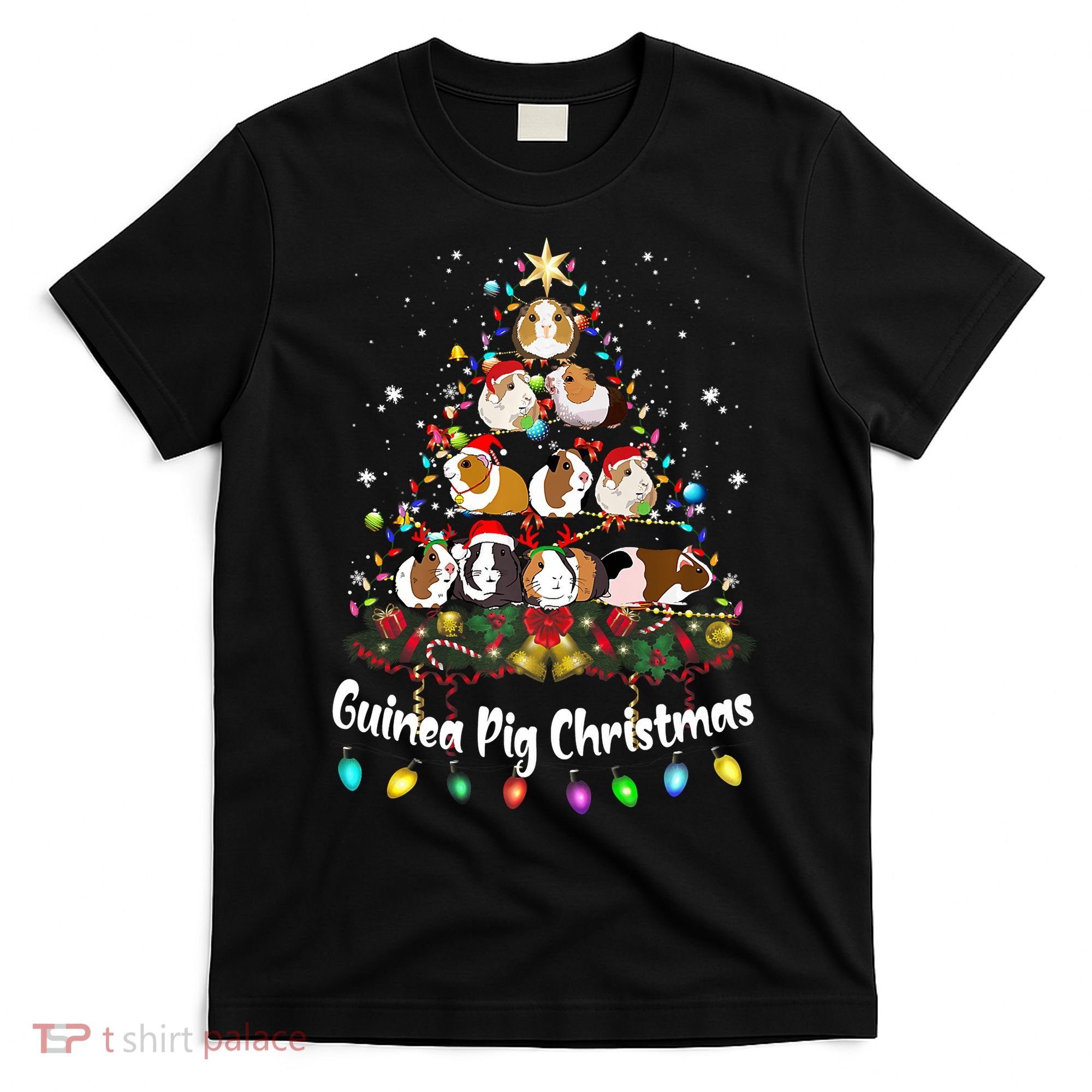 Guinea Pig Christmas Tree Animal Lovers Xmas Pajamas T-Shirt