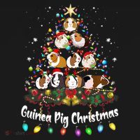 Guinea Pig Christmas Tree Animal Lovers Xmas Pajamas Women's Hoodie thumb 2