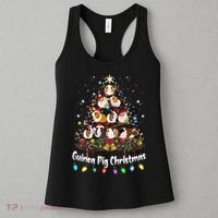 Guinea Pig Christmas Tree Animal Lovers Xmas Pajamas Women's Tank Top thumb 3