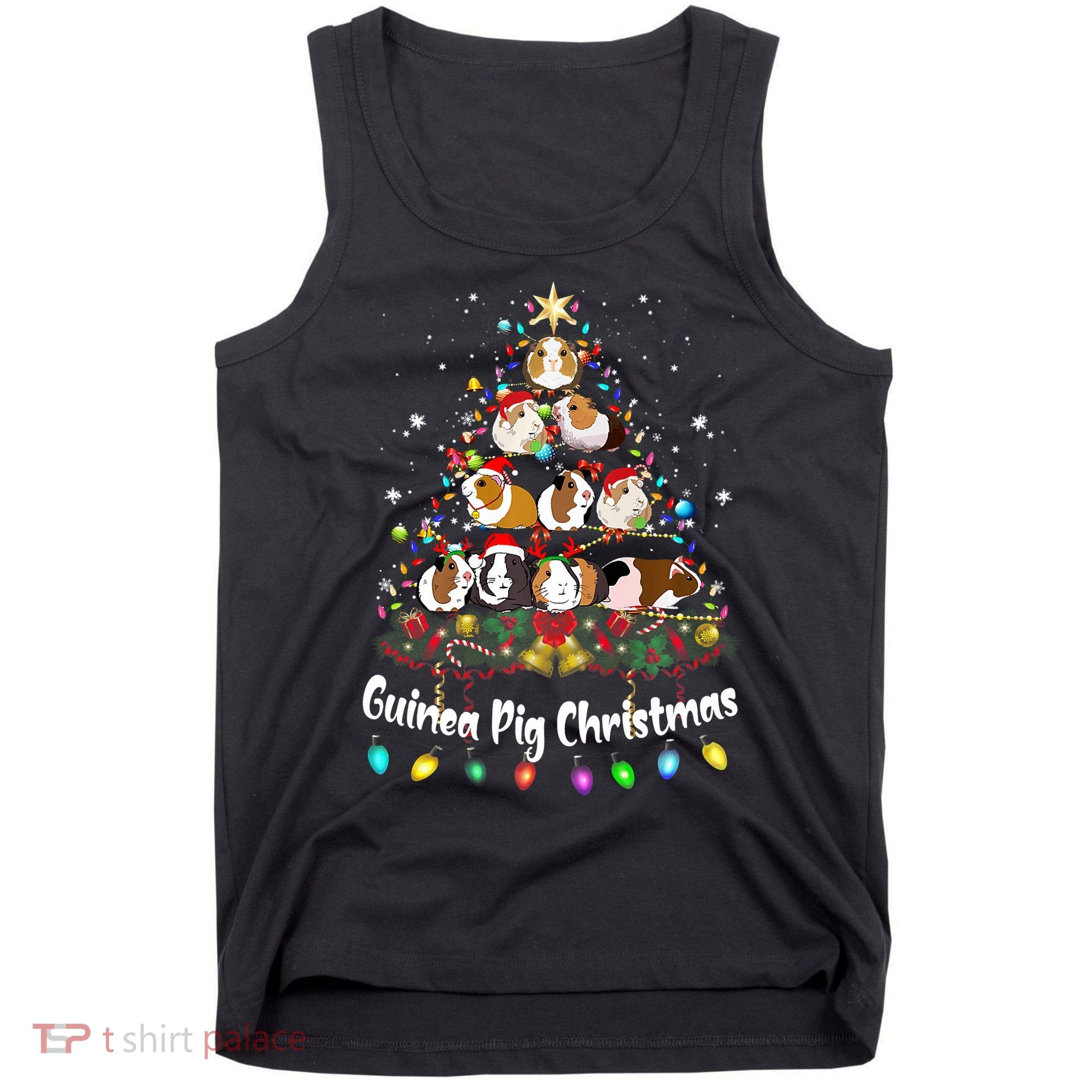 Guinea Pig Christmas Tree Animal Lovers Xmas Pajamas Tank Top