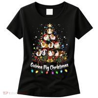 Guinea Pig Christmas Tree Animal Lovers Xmas Pajamas Women's T-Shirt thumb 0